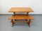 Vintage Fir Table & Benches, 1960s, Set of 3, Image 17