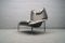 Grey Italian Lounge Chair with Ottoman, 1970s, Image 2