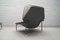 Grey Italian Lounge Chair with Ottoman, 1970s, Image 6
