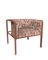 Collector Az1 Armchair Yucca Terracotta Fabric and Red Lacquered Metal by Francesco Zonca 1