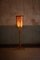 Mid-Century Floor Lamp in Rush with Geometric Patterns and Large Lampshade, 1950s 2