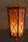 Mid-Century Floor Lamp in Rush with Geometric Patterns and Large Lampshade, 1950s 5