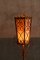 Mid-Century Floor Lamp in Rush with Geometric Patterns and Large Lampshade, 1950s 6