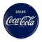 20. Jh. Emailliertes Coca Cola Werbeschild, 1950er 1