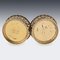 20th Century Edwardian Silver Gilt Wine Coasters, London, 1904, Set of 2 14