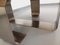 Rectangular Coffee Table in Steel and Smoked Glass by Francois Monnet, 1970s, Image 3