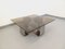 Rectangular Coffee Table in Steel and Smoked Glass by Francois Monnet, 1970s, Image 1