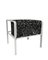 Collector Az1 Armchair Scribble Noir Fabric and White Lacquered Metal by Francesco Zonca 1