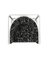 Collector Az1 Armchair Scribble Noir Fabric and White Lacquered Metal by Francesco Zonca 5