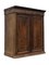 19th Century Victorian Flame Mahogany Two Door Chiffonier Cabinet Revealing Three Shelves, Image 1