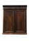19th Century Victorian Flame Mahogany Two Door Chiffonier Cabinet Revealing Three Shelves, Image 3