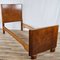 Art Deco Einzelbett aus Nussholz, 1940er 1