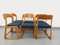 Sedie a slitta vintage in legno e spugna di Baumann, Francia, anni '70, set di 6, Immagine 8