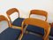Vintage French Sled Chairs in Wood and Terry Fabric from Baumann, 1970s, Set of 6 14
