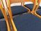 Vintage French Sled Chairs in Wood and Terry Fabric from Baumann, 1970s, Set of 6 4