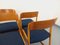 Vintage French Sled Chairs in Wood and Terry Fabric from Baumann, 1970s, Set of 6 15