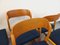 Vintage French Sled Chairs in Wood and Terry Fabric from Baumann, 1970s, Set of 6 13