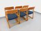 Vintage French Sled Chairs in Wood and Terry Fabric from Baumann, 1970s, Set of 6 9