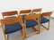 Vintage French Sled Chairs in Wood and Terry Fabric from Baumann, 1970s, Set of 6 17