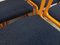 Vintage French Sled Chairs in Wood and Terry Fabric from Baumann, 1970s, Set of 6 3