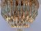 Lampada ad incasso grande in vetro di Murano e ottone attribuita a Venini per Isa, anni '80, Immagine 3