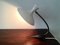 Vintage Table Lamp with Cast Iron Base and White Painted Metal Shade, Image 9