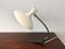Vintage Table Lamp with Cast Iron Base and White Painted Metal Shade, Image 12