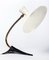 Vintage Table Lamp with Cast Iron Base and White Painted Metal Shade, Image 1