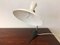 Vintage Table Lamp with Cast Iron Base and White Painted Metal Shade, Image 4