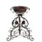Wrought Iron Perch with Copper Basin 1