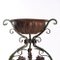 Wrought Iron Perch with Copper Basin 3