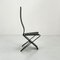 Postmodern High Backed Metal Chair by Pietro Arosio, 1980s 3