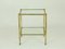 Italian Brass & Glass Nightstands or Side Tables, 1960s, Set of 2 5