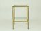 Italian Brass & Glass Nightstands or Side Tables, 1960s, Set of 2 4