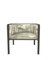 Fauteuil Collector AZ1 en Tissu Albâtre et Métal Laqué Vert Foncé par Francesco Zonca 2