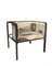 Collector AZ1 Armchair in Silt Fabric and Dark Brown Lacquered Metal by Francesco Zonca, Image 1