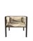 Collector AZ1 Armchair in Silt Fabric and Dark Brown Lacquered Metal by Francesco Zonca, Image 2