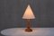 Art Deco Table Lamp in Birdseye Maple with Ivory Colored Shade, Austria, 1930s 11