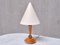 Art Deco Table Lamp in Birdseye Maple with Ivory Colored Shade, Austria, 1930s 9