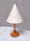 Art Deco Table Lamp in Birdseye Maple with Ivory Colored Shade, Austria, 1930s 8