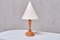 Art Deco Table Lamp in Birdseye Maple with Ivory Colored Shade, Austria, 1930s 1
