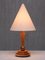 Art Deco Table Lamp in Birdseye Maple with Ivory Colored Shade, Austria, 1930s 5