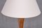 Art Deco Table Lamp in Birdseye Maple with Ivory Colored Shade, Austria, 1930s 7