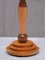 Art Deco Table Lamp in Birdseye Maple with Ivory Colored Shade, Austria, 1930s 4