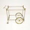 Large Vintage French Drinks Trolley in Steel and Brass, 1970s 4