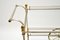Large Vintage French Drinks Trolley in Steel and Brass, 1970s 7
