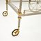 Large Vintage French Drinks Trolley in Steel and Brass, 1970s 11