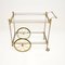 Large Vintage French Drinks Trolley in Steel and Brass, 1970s 5
