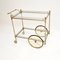 Large Vintage French Drinks Trolley in Steel and Brass, 1970s 1
