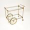 Large Vintage French Drinks Trolley in Steel and Brass, 1970s 2